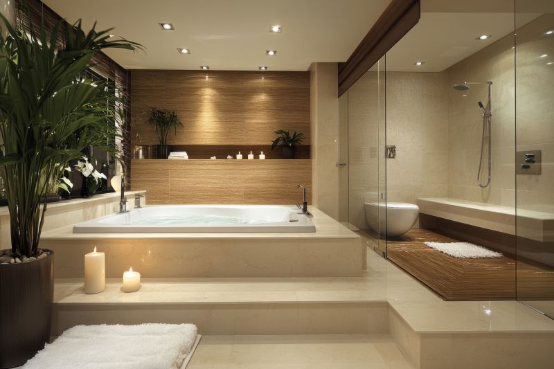 Luxurious Bathtub and Spa Elements